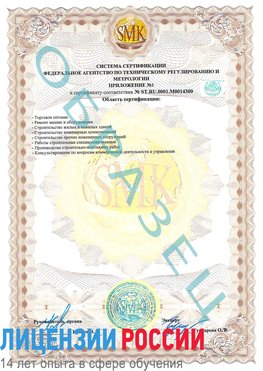 Образец сертификата соответствия (приложение) Минеральные Воды Сертификат OHSAS 18001